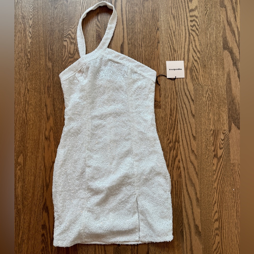 Super down mini dress